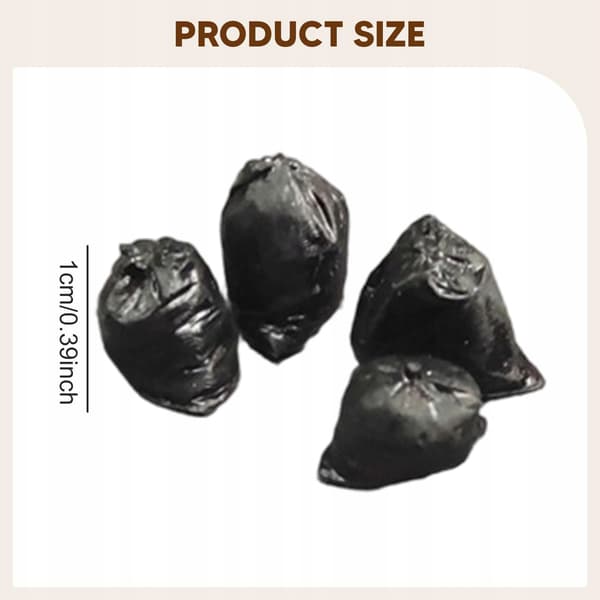 4x 1:64 scale miniature model of a rubbish bag for Micro Decoration accessories