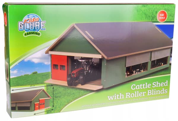 WOODEN COW SHEET 1:32 WITH WINDOWS AND BLINDS
