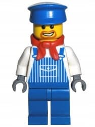 Lego figure TRN131: Max Train, Engineer and Driver