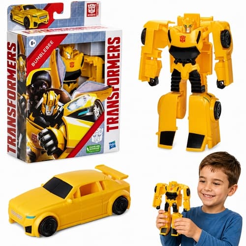 TRANSFORMERS BUMBLEBEE TRANSFORMING FIGURE – ROBOT CAR, AUTOBOT, HASBRO