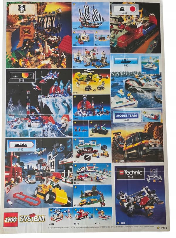 LEGO LEAFLET Poster 1993 Castle 110083-EU/OS