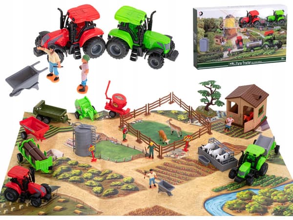 FARM SET WITH ANIMALS