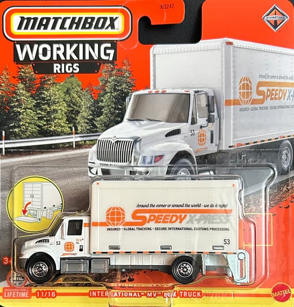 Matchbox Working Rigs International MV BOX TRUCK