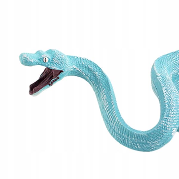 Snake figurine – Realistic educational wildlife statue for Micro Blue