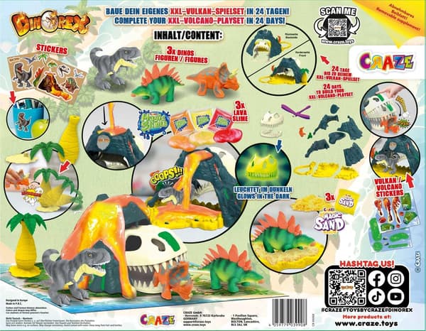 CRAZE DINOREX Toy Advent Calendar