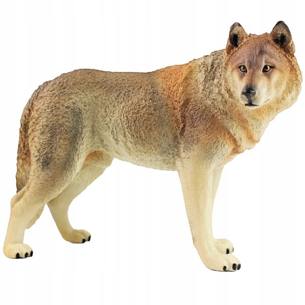 PLASTIC WOLF DECORATION WITH PRECISE WORKMANSHIP