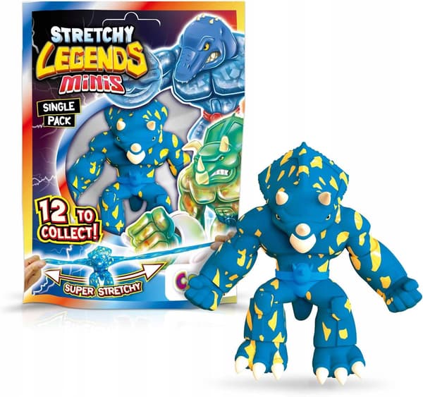 STRETCHY LEGENDS MINI DINOSAUR STRETCHABLE COLLECTOR’S FIGURINE