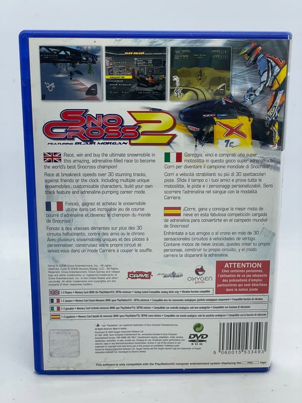 SnoCross 2 PS2 game