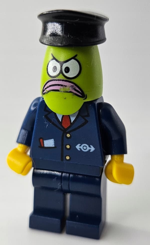 LEGO figure bob015 Bikini Bottom Express Bus Driver DEFECT /