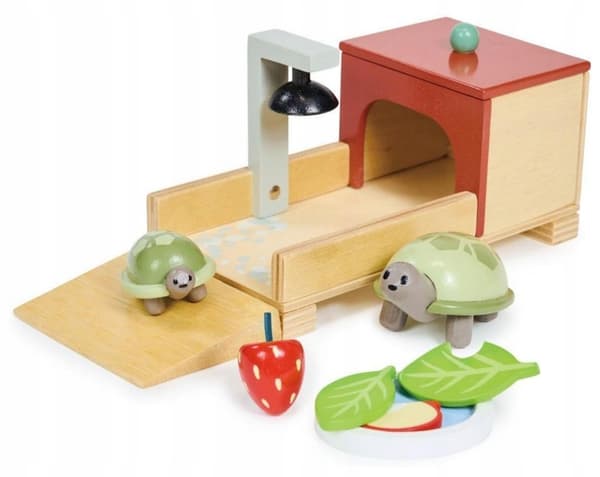 Wooden turtles with accessories