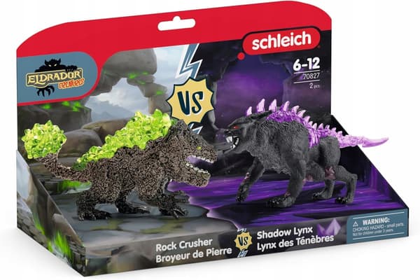 Schleich Eldrador Set of 2 Figures: Shadow Lynx and Stone Crusher