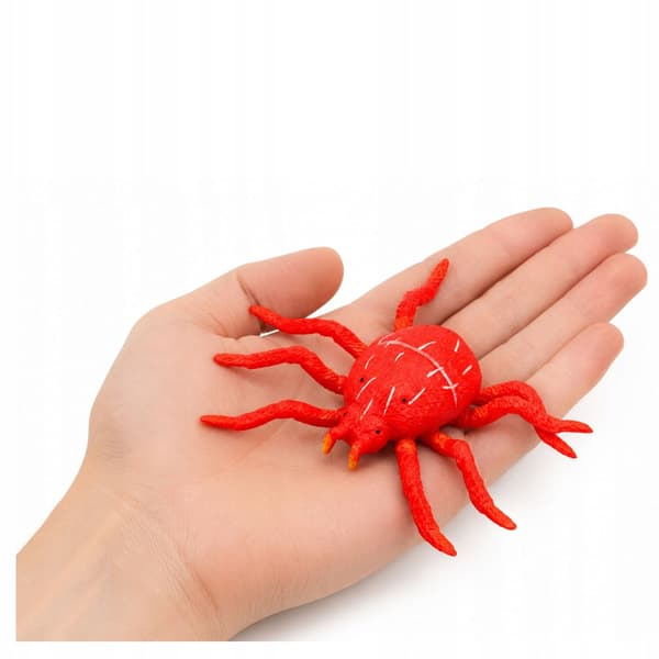 Red Spider – Stretchable, Realistic Rubber Figurine – 12 cm