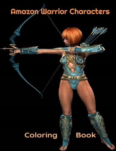 Amazon Warrior Characters – Colouring Book