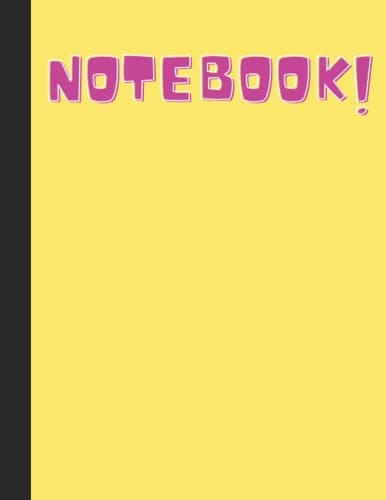 Notebook: Simple Composition Notebook – yellow – College-ruled, 110 pages –