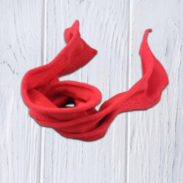 1:6 scale scarf model – Decorative miniature lightweight accessory – Cosplay – Red