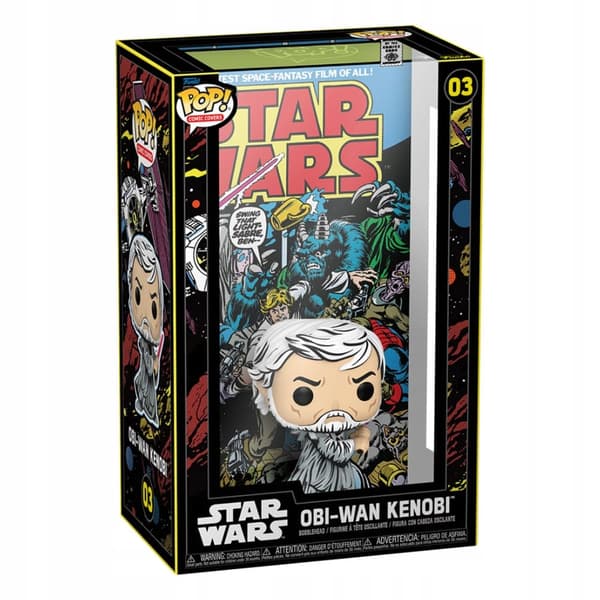 Star Wars POP! Comic Cover Vinyl Obi-Wan Figurine, 9 cm