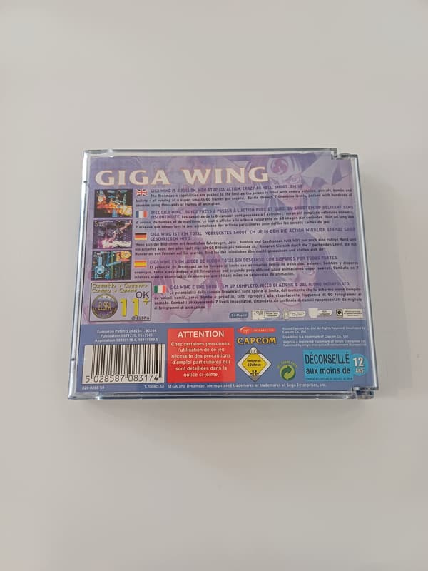 Sega Dreamcast Giga Wing – original boxed version