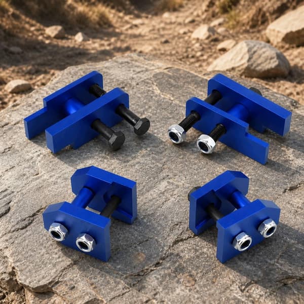 Enhanced handling. Increased ATV height | Machined mounting plates, red