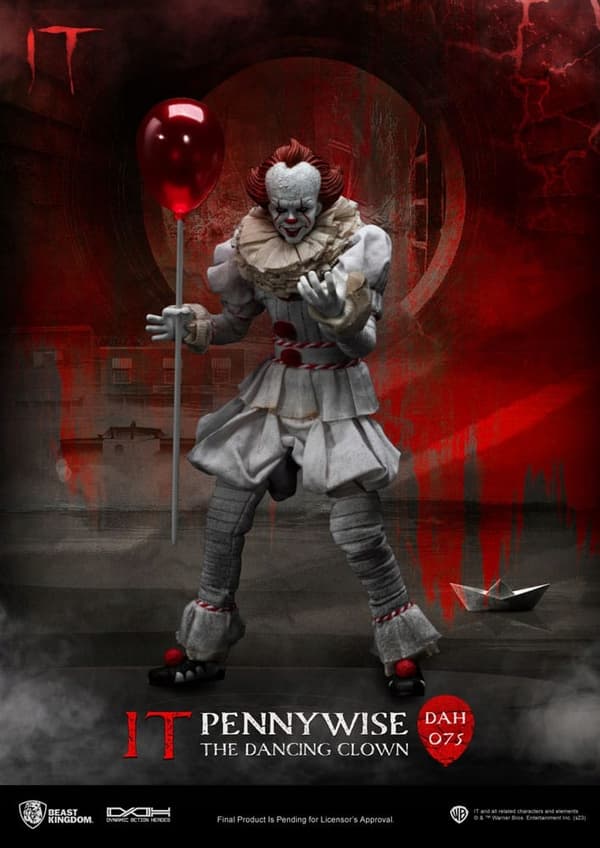Pennywise from Stephen King’s *It* – Dynamic 8ction Heroes 1/9 Scale Figure, 21 cm