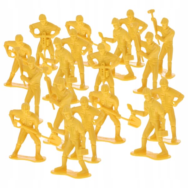 54 EDUCATIONAL FIGURINES OF WORKERS WITH TOOLS FOR CHILDREN