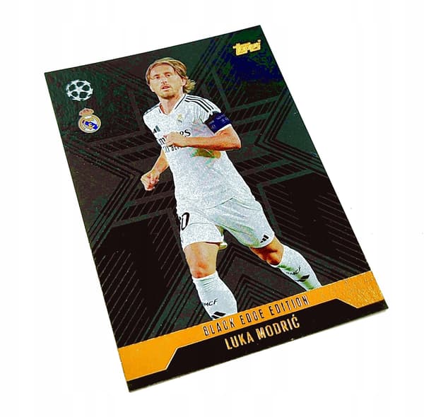 MATCH ATTAX EXTRA 2024/25 CARD. BLA1 LUKA MODRIC / BLACK EDGE EDITION