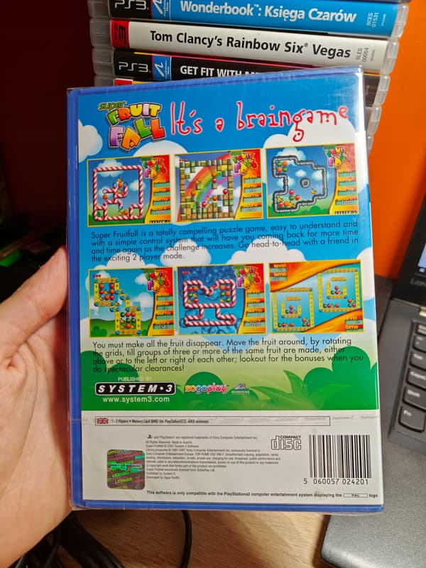 PS2 Super Fruitfall – Brand New, Still in its Packaging