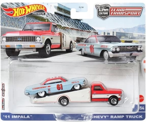 HOT WHEELS Team Transport 61 IMPALA +72 CHEVY RAMP