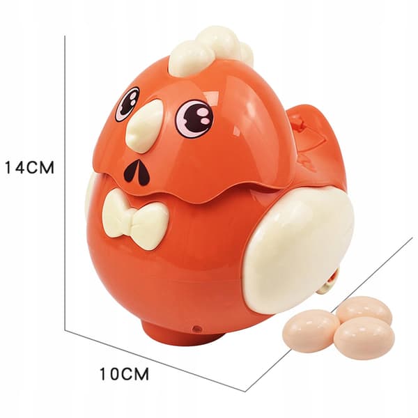 Electric Egg-Laying Chicken Interactive Toy Battery-operated Orange
