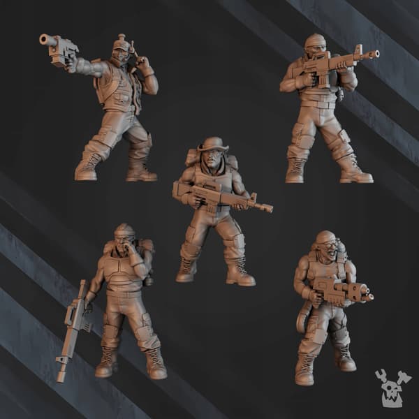 Green Hell Division Infantry Squad (pre-assembled)