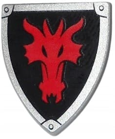 LEGO 3846pb035 Dragon Head Printed Disc 6039769 1 piece, second-hand v2