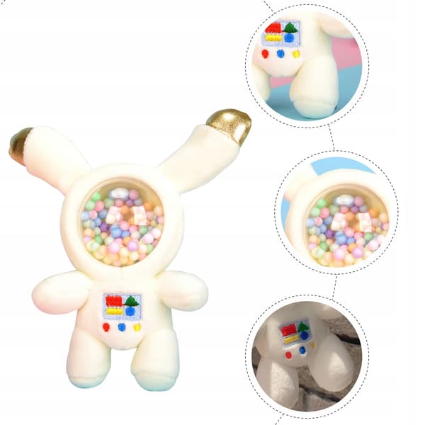 A CHARMING PLUSH KEYRING: ASTRONAUT RABBIT FOR KEYS AND BACKPACKS