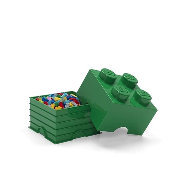 LEGO 40031734 2x2 dark green brick container