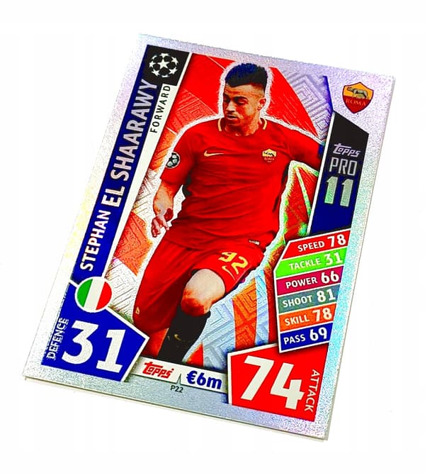 MATCH ATTAX 2017/18 CARD P22 STEPHAN EL SHAARAWY / PRO11