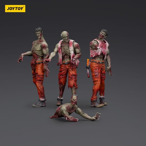 Joy Toy Zombie Dark Source Action 4-Pack Mechanic Team 8 cm Figure