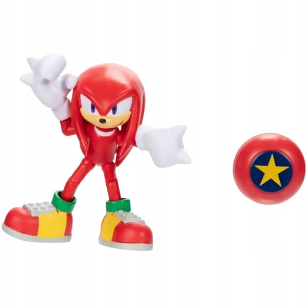 Original 10 cm Knuckles Figurine + Star Spring Set – Sonic the Hedgehog