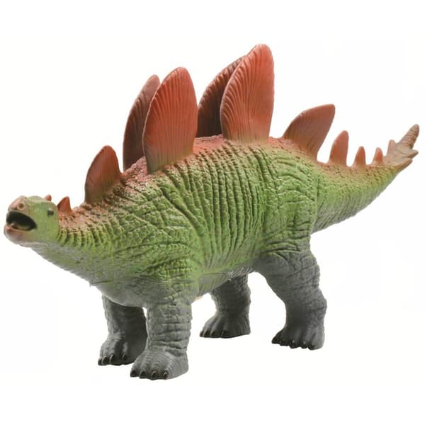 A Stegosaurus dinosaur with a TRIFOX voice