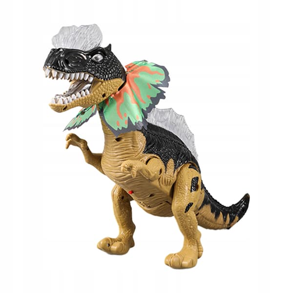 Electronic ABS walking dinosaur with walking motion Hand-eye coordination Brown