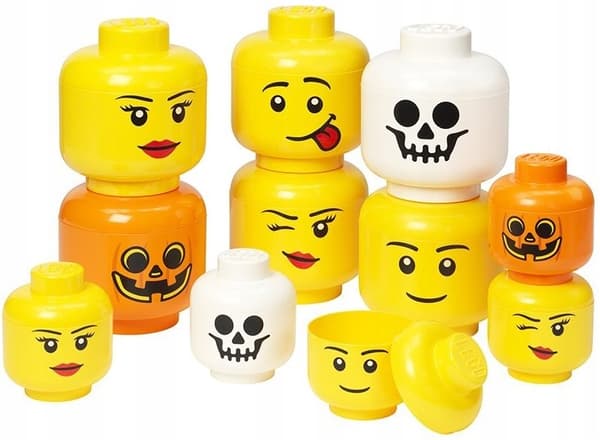 LEGO Medium Silly Tongue Head, Gapcio, 16 cm. Container, Size S