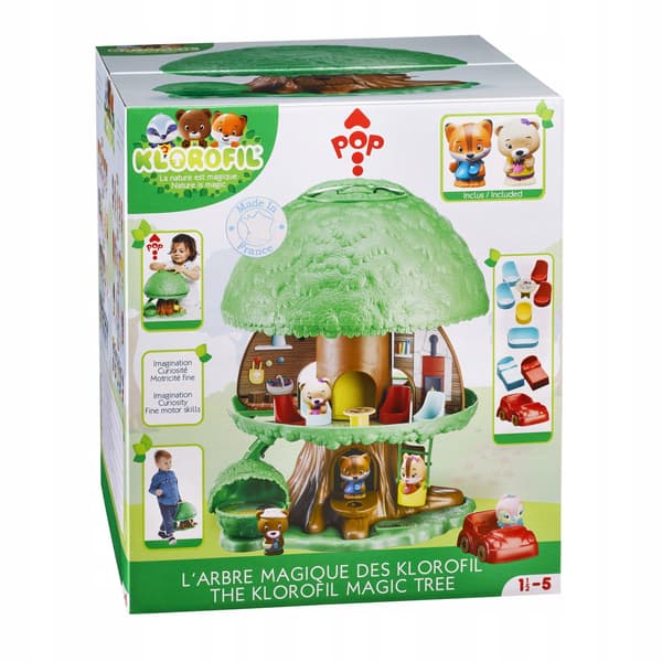 CHLOROPHYLL MAGIC TREE FOLDING HOUSE FIGURINES MOBILE FOLD-OUT PET