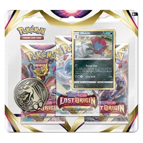 Pokemon Lost Origin: Weavile 3-Pack Blister German