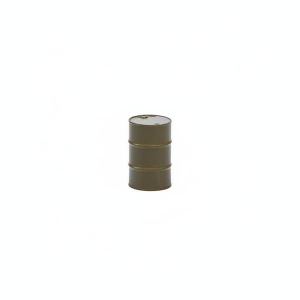 1:64 scale figure. Realistic details. Versatile accessory: Army Green Oil Drum