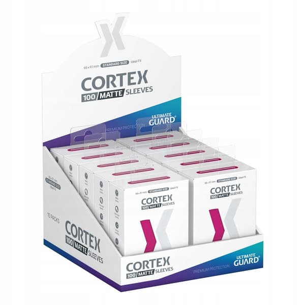 ULTIMATE GUARD CORTEX SLEEVES MATTE STANDARD SIZE (100) – PINK