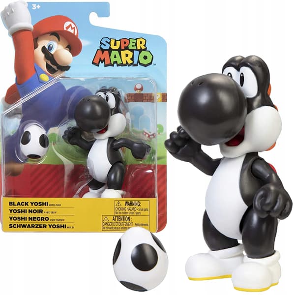 10 cm Super Mario Black Yoshi figurine