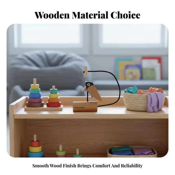 Wooden Drumming Tree Avian Toy Educational Drumming Tree