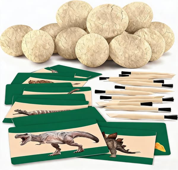 DINOSAUR DIGGING SET FOR CHILDREN – 12 EGGS: CREATIVE PLAY AND LEARNING