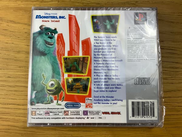 MONSTERS INC: MONSTERS, INC. – new PS1 PSX