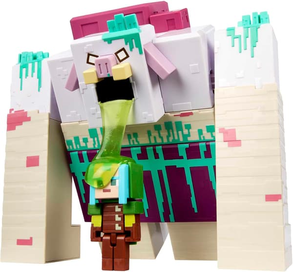 MINECRAFT LARGE LEGENDS SET: Slime Devastator and Guardian – 2x figures HNC08