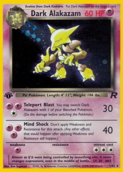 Pokemon Dark Alakazam