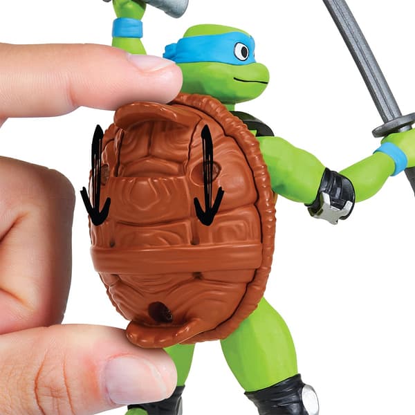 Leo action figure with a mechanical rotating shell, 11.5 cm series