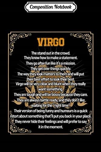 Composition Notebook: Virgo Facts – Zodiac Sign Journal/Notebook – Blank, Lined